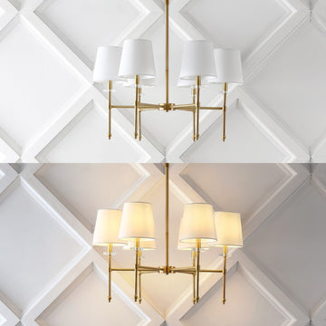 Sophie 38.5" Modern Midcentury Iron Linear LED Pendant - JONATHAN Y